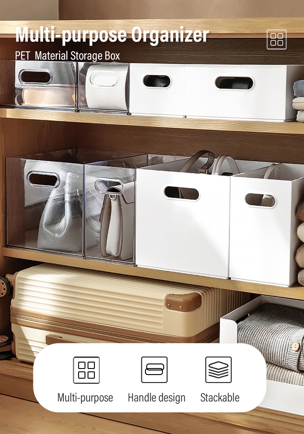 PET Multi-purpose Organizer Cosmetic Storage Box-1
